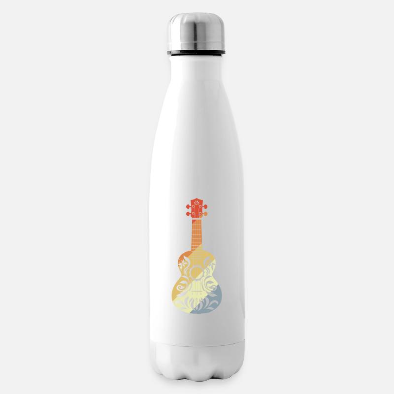 Ukulele Grafik Retro - Isolierflasche - Weiß