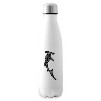 Der Hammerhai - Isolierflasche - Weiß - Rechts