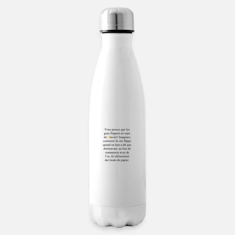 ₿TeeSee - Isolierflasche - Weiß
