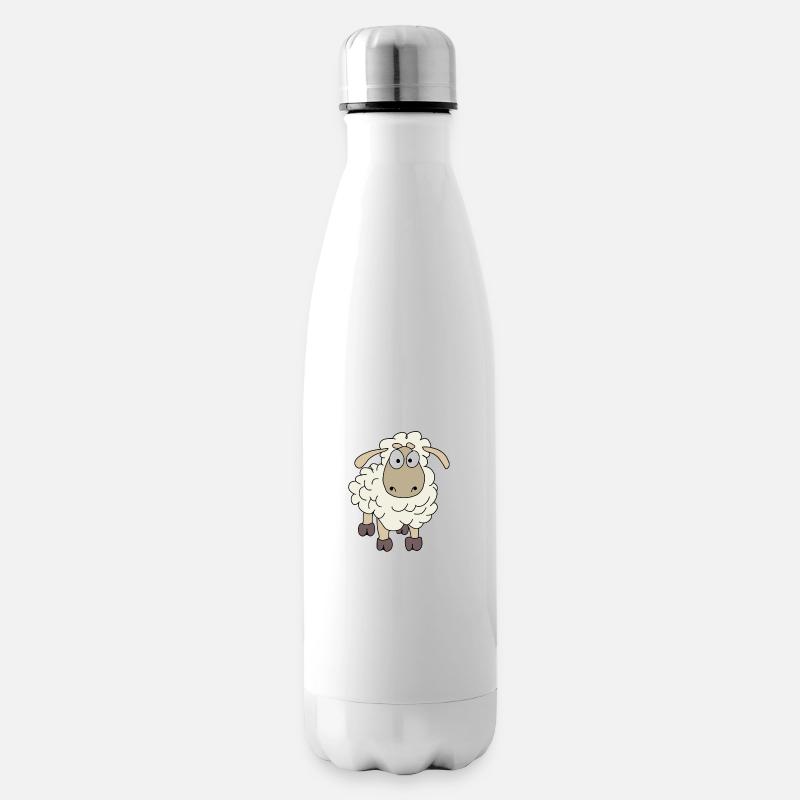 Sharly Schaf - Isolierflasche - Weiß