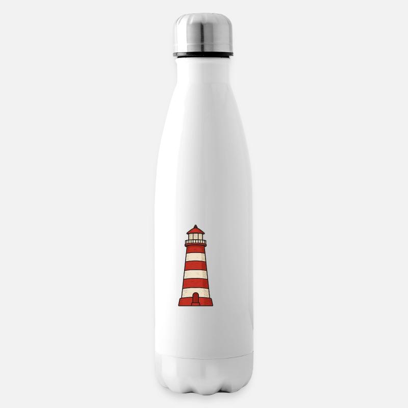 lighthouse - Insulated Water Bottle - white