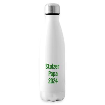 Proud Dad 2024 – for new fathers - Insulated Water Bottle - white - Right