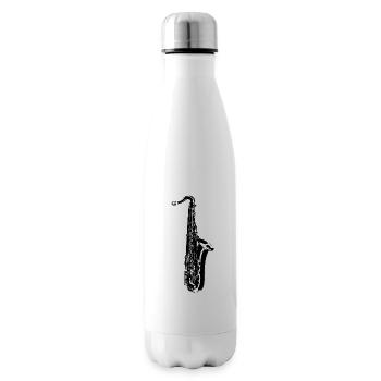saxophone - Bouteille isotherme - blanc - Droite