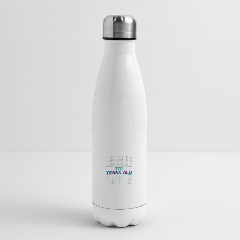 15e anniversaire 15 ans codeur de code binaire Bouteille isotherme