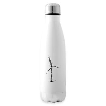 Grüne Energie Windkraft - Isolierflasche - Weiß - Rechts