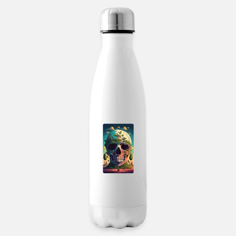 Crâne géant - Bouteille isotherme - blanc