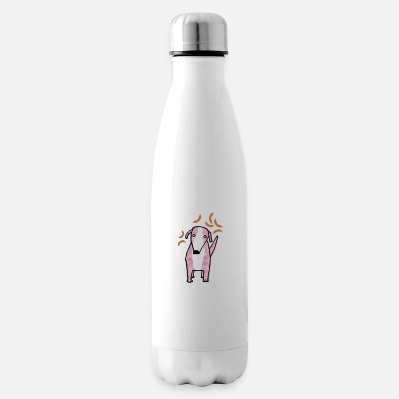 chien - Bouteille isotherme - blanc
