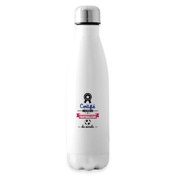 bester Fußballer: Fußball-Geschenk, Fußball - Isolierflasche - Weiß - Rechts