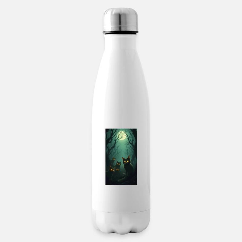 félin - Bouteille isotherme - blanc