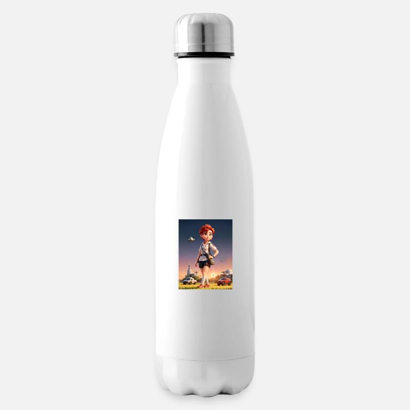 Kinderfreundliche Animationskrankenschwester - Isolierflasche - Weiß