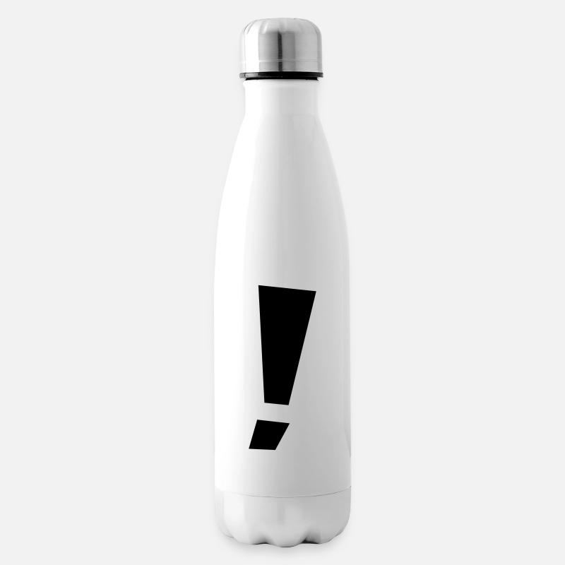 rufezeichen_1_farbig - Isolierflasche - Weiß