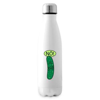 Saure Gurke (b) - Isolierflasche - Weiß - Rechts