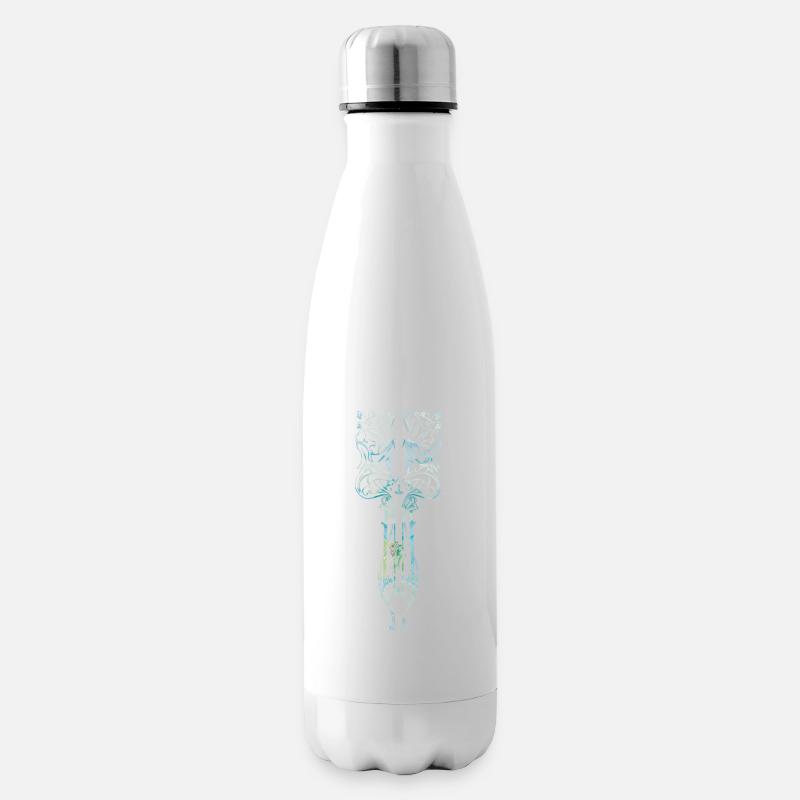Verzauberter Art Deco Fee Design - Isolierflasche - Weiß