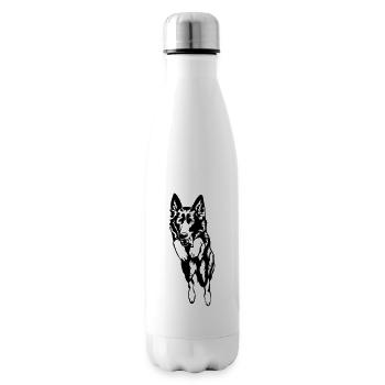 German shepherd dog - Insulated Water Bottle - white - Right