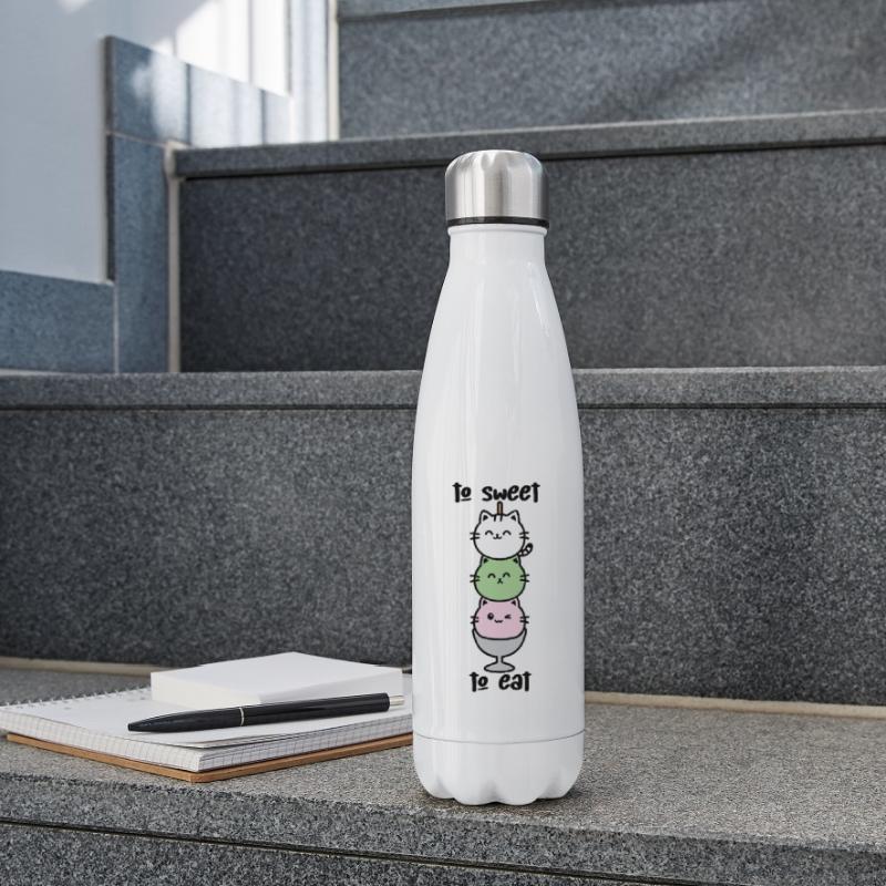 Katzen-Turm Eiscreme Stack Insulated Water Bottle