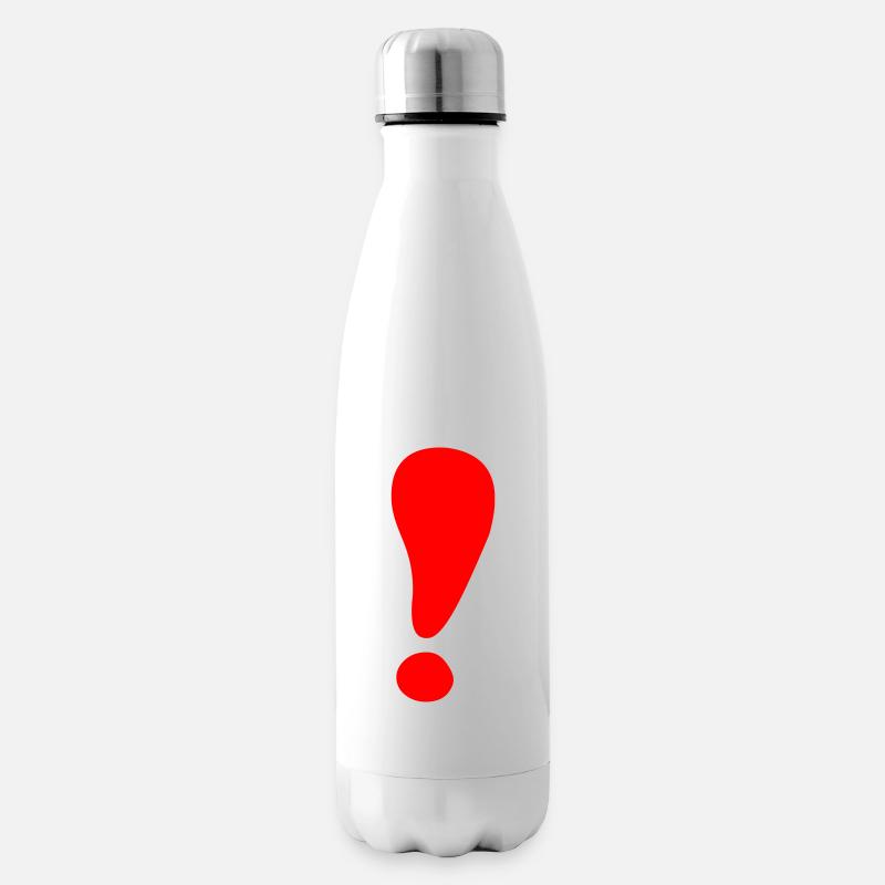 Ausrufezeichen - Isolierflasche - Weiß