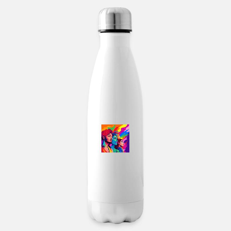 Personnes queer - Bouteille isotherme - blanc
