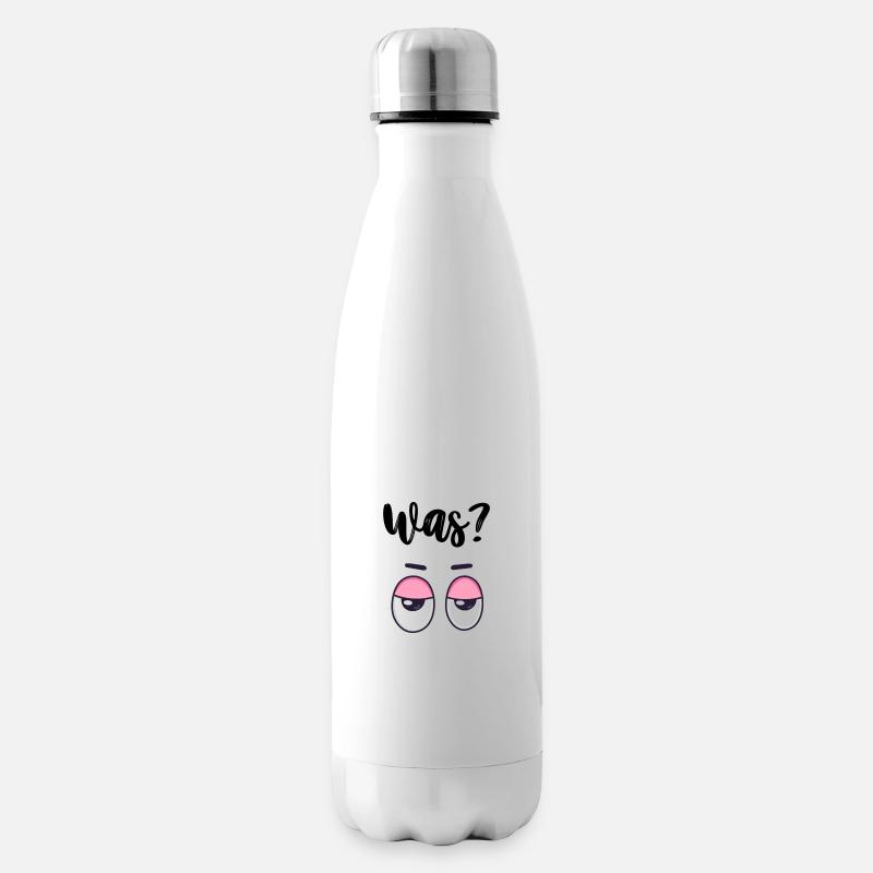 Was - Isolierflasche - Weiß
