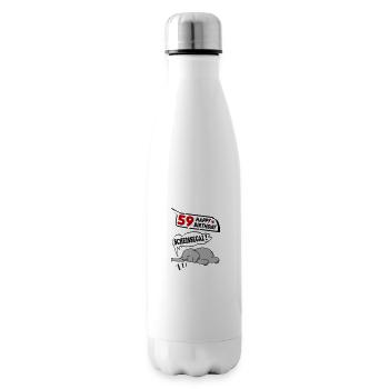 Geburtstag 59 Jahre Birthday Elefant Scheissegal - Isolierflasche - Weiß - Rechts