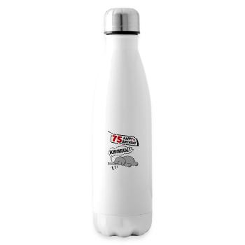 Geburtstag 75 Jahre Birthday Elefant Scheissegal - Isolierflasche - Weiß - Rechts