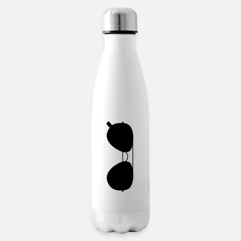 Sonnenbrille - Isolierflasche - Weiß
