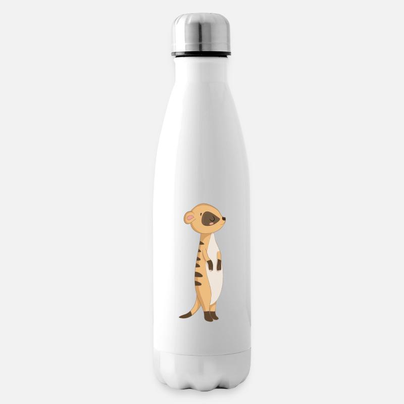 Süßes Erdmännchen - Isolierflasche - Weiß