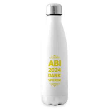ABI - Dictons amusants - Bouteille isotherme - blanc - Droite