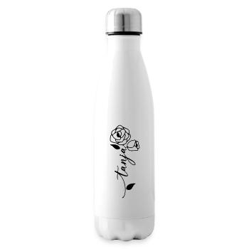 Tanja Nom Prénom Fleur - Bouteille isotherme - blanc - Droite