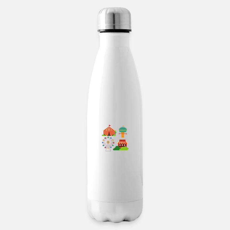 Kirmes - Isolierflasche - Weiß