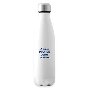 Je suis un prof de judo - Bouteille isotherme - blanc - Droite