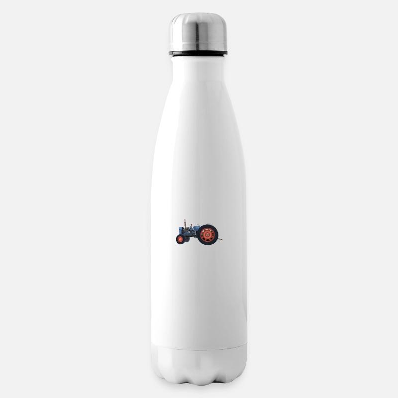 Traktor - Isolierflasche - Weiß