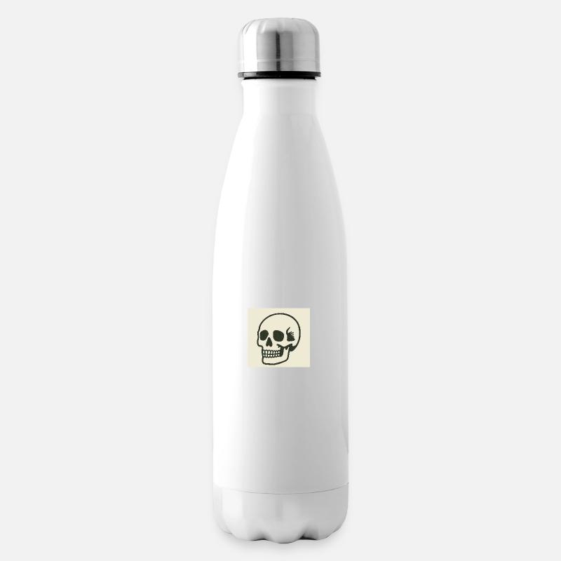 Crâne - Bouteille isotherme - blanc