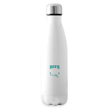 trucks beer country music - Insulated Water Bottle - white - Right