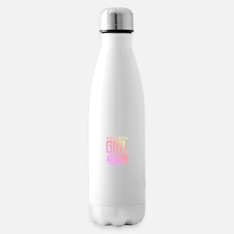 skate inline mädchen - Isolierflasche - Weiß