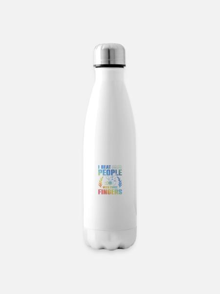 Bowling lustiger spruch - Isolierflasche - Weiß
