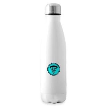 Pizza icon circle - Insulated Water Bottle - white - Right