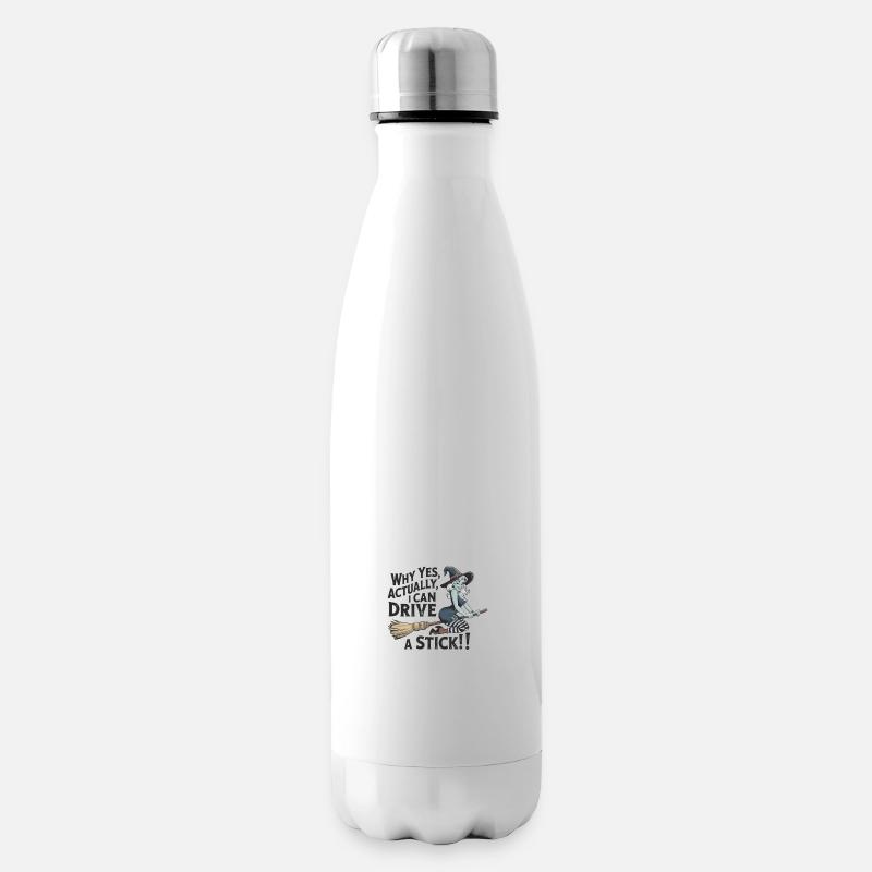 Ja, Ich Kann Einen Besen Lenken Hexe - Isolierflasche - Weiß