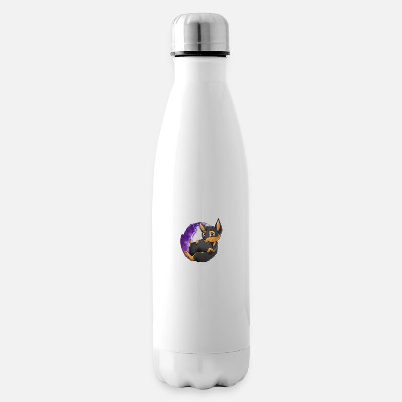 Kelpie Galaxy - Black Fire - Isolierflasche - Weiß