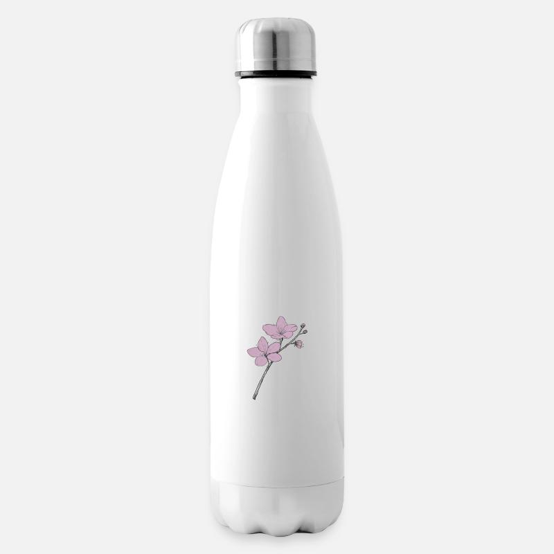Cherry blossom - Insulated Water Bottle - white
