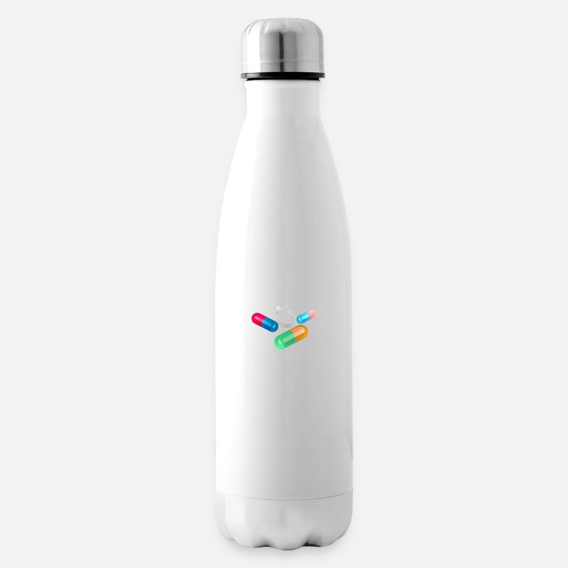 pilules - Bouteille isotherme - blanc