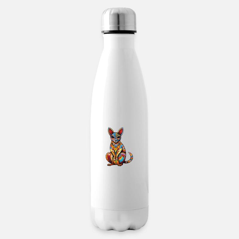 Australien - Zwerg Känguru - Isolierflasche - Weiß