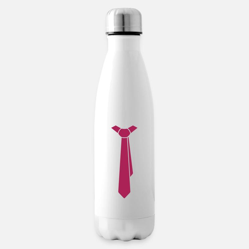 Cravate - Bouteille isotherme - blanc