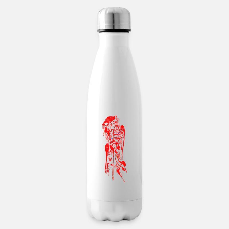 Alien Tribal - Sci-fi Horror - Insulated Water Bottle - white