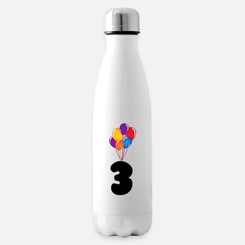 3 ème anniversaire - Bouteille isotherme - blanc