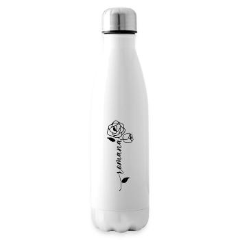 Romana Nom Prénom Nom Fleur - Bouteille isotherme - blanc - Droite
