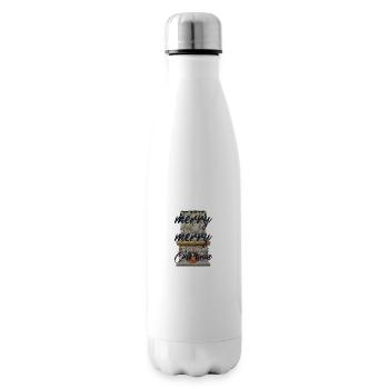 Merry Christmas - Insulated Water Bottle - white - Right