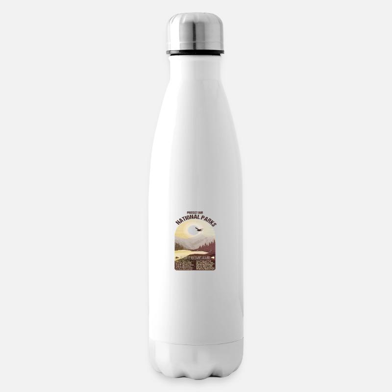 National Parks Neuseelands - Isolierflasche - Weiß