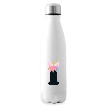 Einhorn-Buchstabe Regenbogenstyle "I" | be unique - Isolierflasche - Weiß - Rechts