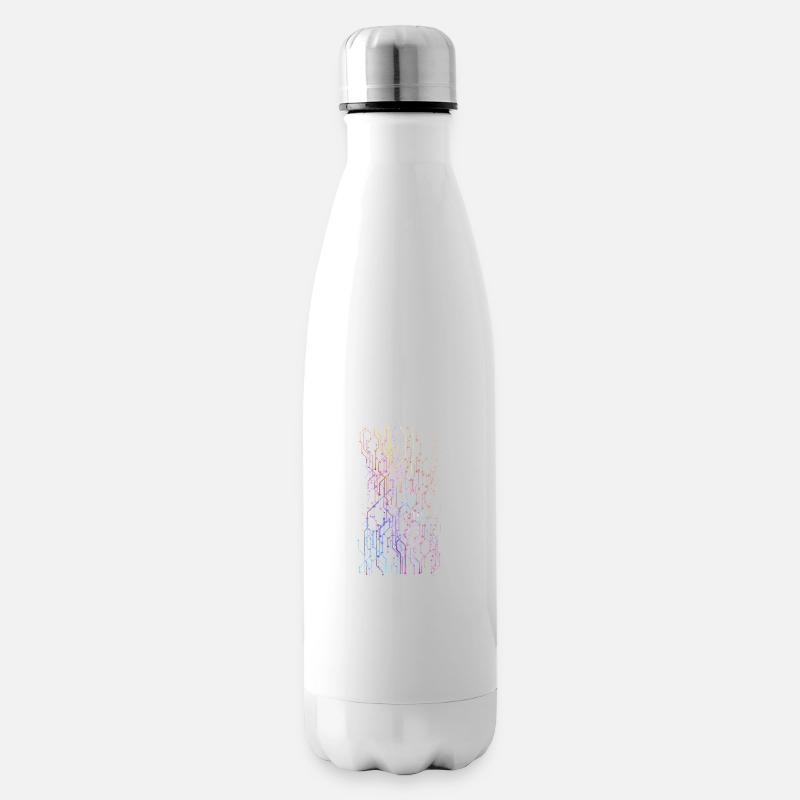 graphiques Geometrik - Bouteille isotherme - blanc