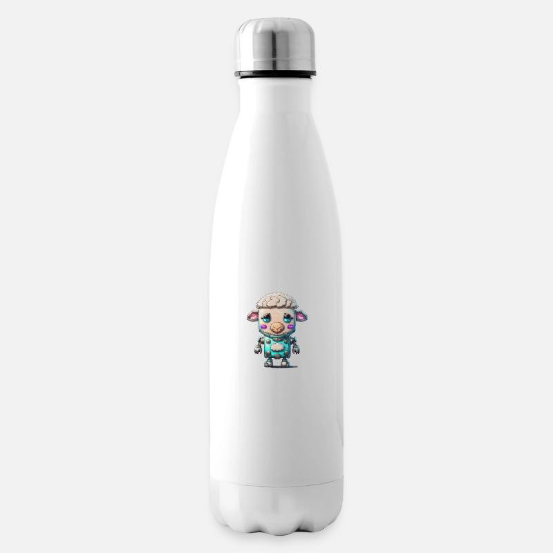 Robot Sheep - Insulated Water Bottle - white